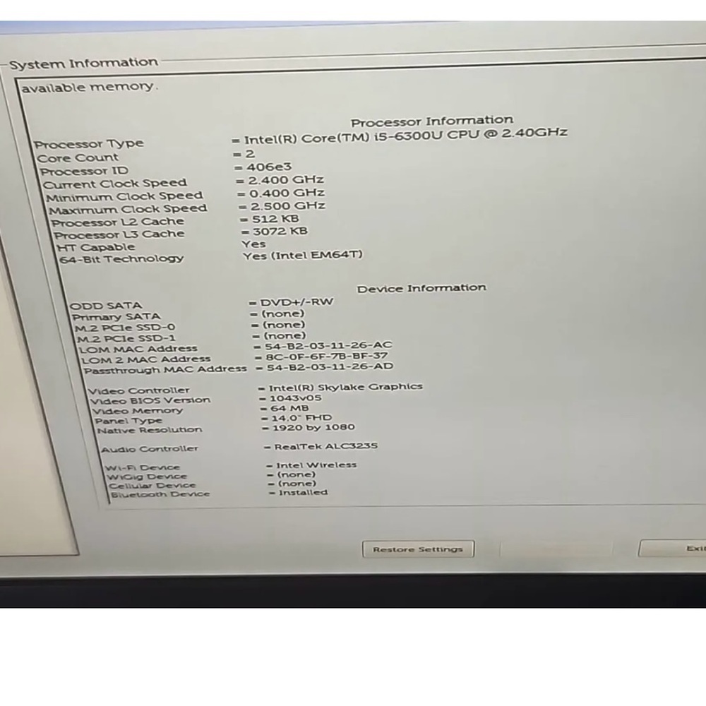 Dell Latitude 5414 14 inch Intel Core i5 6th Gen. 2.40GHz, 8GB RAM No SSD/Caddy - Picture 5 of 16